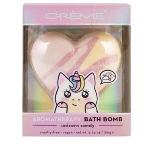 Crème Aromatherapy Bath Bomb - Unicorn Candy, NEW IN BOX